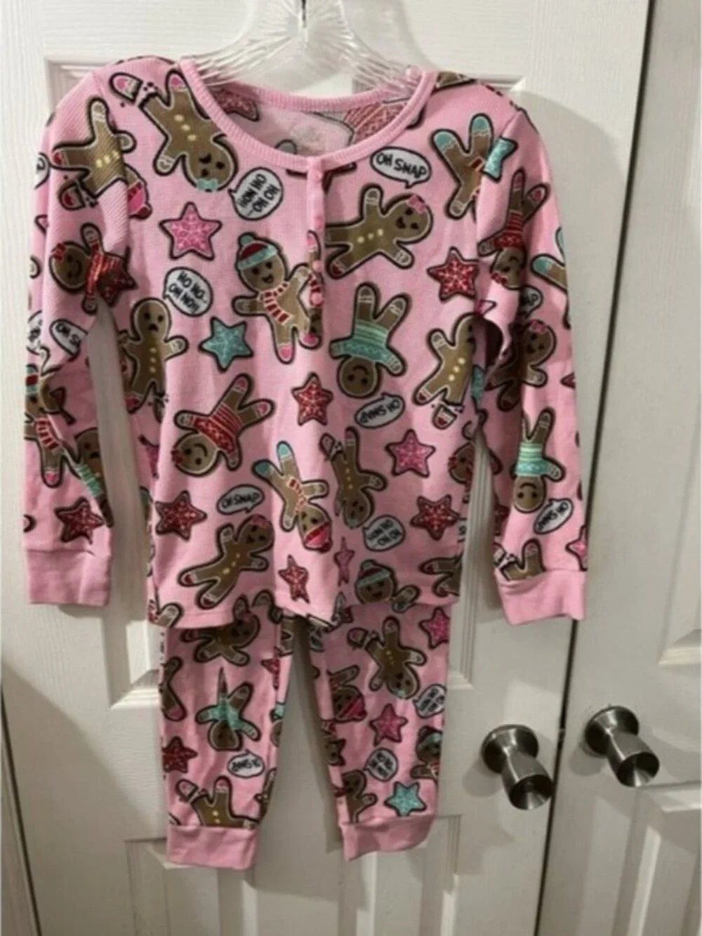 Justice Gingerbread Pajama‎ Set Holiday Size 8 NWOT